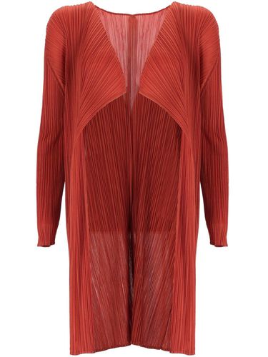 Pleated Open-front Coat - Pleats Please Issey Miyake - Modalova