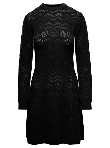 Wool Viscose Solid Colored Chevron Mini Dress - Missoni - Modalova