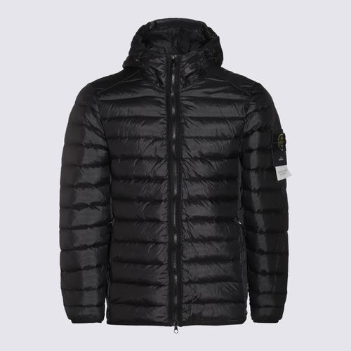 Stone Island Black Down Jacket - Stone Island - Modalova