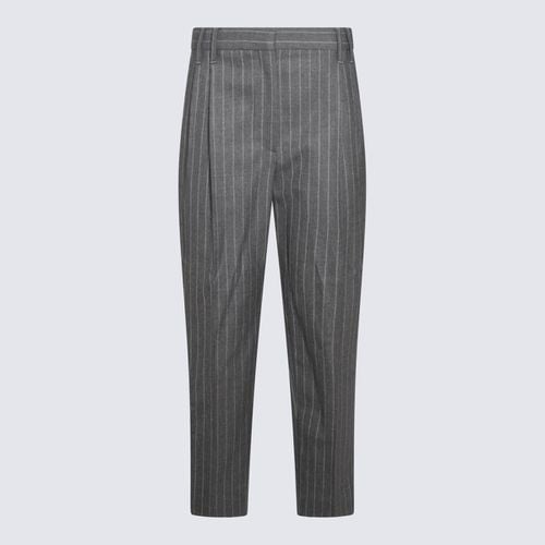 Brunello Cucinelli Grey Wool Pants - Brunello Cucinelli - Modalova