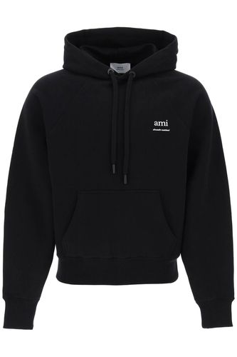 Organic Cotton Hoodie With Hood - Ami Alexandre Mattiussi - Modalova