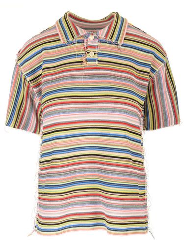 Striped Jersey Polo Shirt - Maison Margiela - Modalova