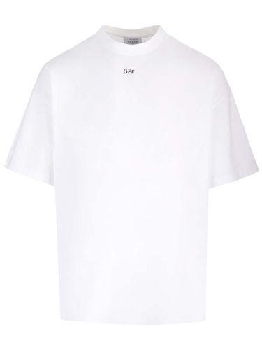 Off- Logo Printed Crewneck T-shirt - Off-White - Modalova