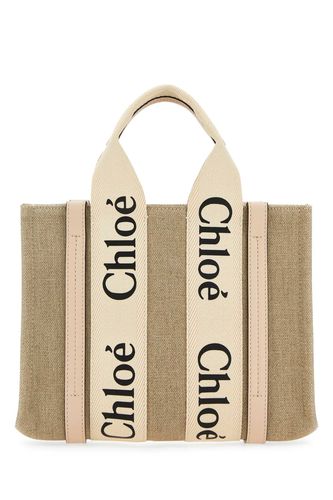 Multicolor Fabric Small Woody Shopping Bag - Chloé - Modalova