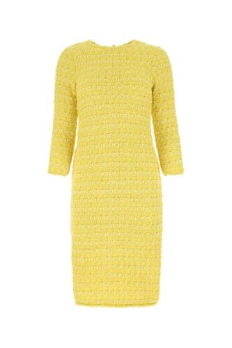 Yellow Fabric Back-to-front Midi Dress - Balenciaga - Modalova