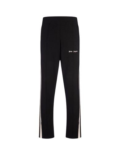 Black Wool And Cashmere Track Trousers - Palm Angels - Modalova