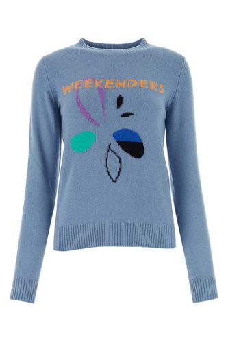 Cerulean Blue Cashmere Sweater - Weekend Max Mara - Modalova