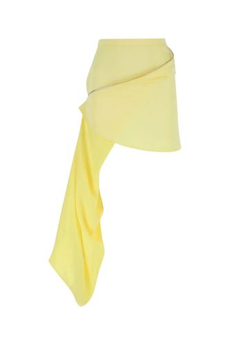 J. W. Anderson Pastel Yellow Satin Mini Skirt - J.W. Anderson - Modalova