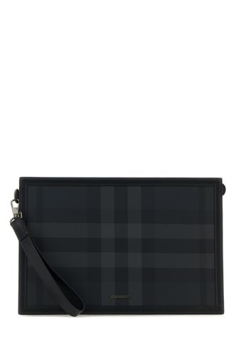 Burberry Printed Canvas Clutch - Burberry - Modalova