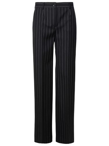 Black Virgin Wool Trousers - Dolce & Gabbana - Modalova