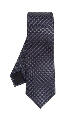 Gucci Silk Tie With Monogram - Gucci - Modalova