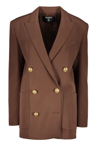 Balmain Double-breasted Wool Blazer - Balmain - Modalova