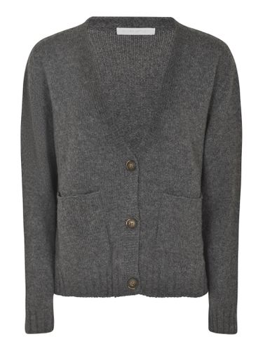 Classic Knit Buttoned Cardigan - Oliver Lattughi - Modalova