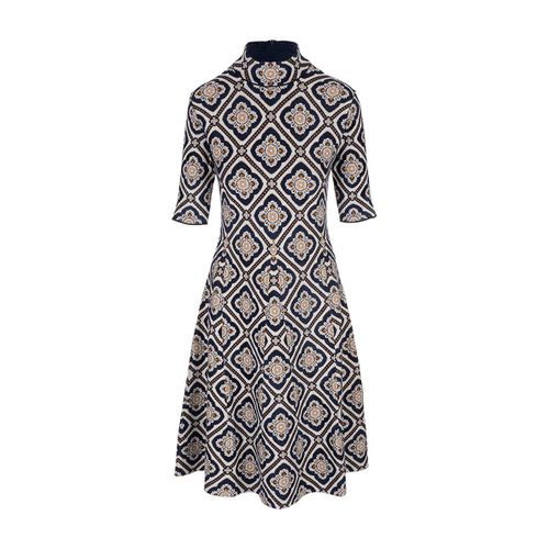 Geometric-printed Mock Neck Midi Dress - Etro - Modalova