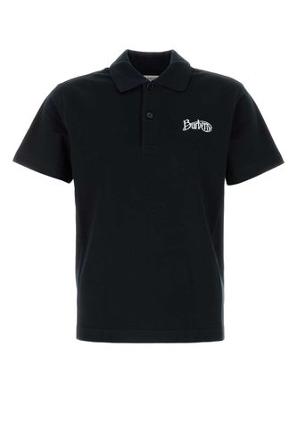 Midnight Blue Piquet Polo Shirt - Burberry - Modalova