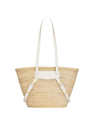 Ivory Medium Voyou Basket Bag In Raffia - Givenchy - Modalova