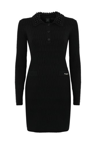 Short Dress In Wool Blend Knit - Pinko - Modalova