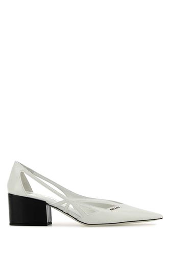 Prada White Leather Pumps - Prada - Modalova