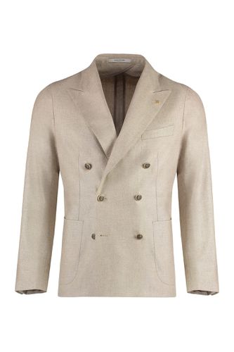 Silk Double-breast Blazer - Tagliatore - Modalova