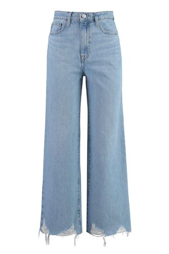 Le Jane Raw-cut Hem Wide-leg Jeans - Frame - Modalova