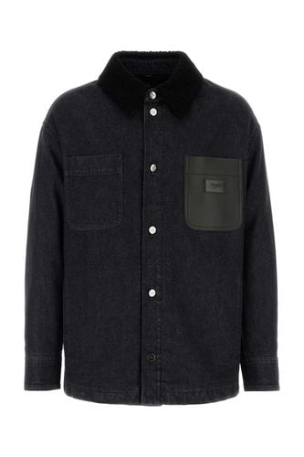 Fendi Black Denim Padded Jacket - Fendi - Modalova