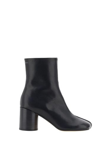 Stitch-out Leather Ankle Boots - MM6 Maison Margiela - Modalova