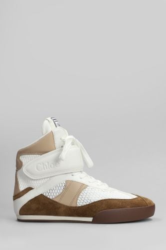 Kick Sneakers In White Suede And Fabric - Chloé - Modalova