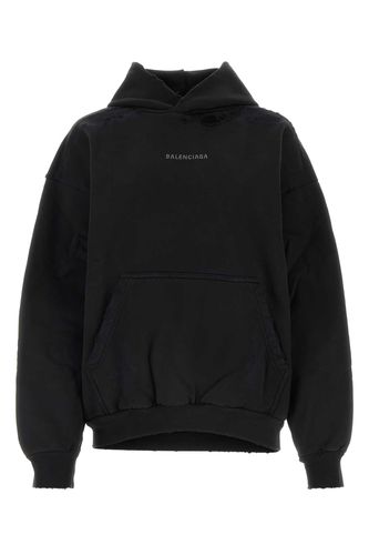 Balenciaga Black Cotton Sweatshirt - Balenciaga - Modalova