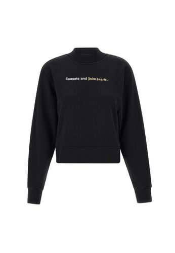 Sunsets Cotton Sweatshirt - Palm Angels - Modalova