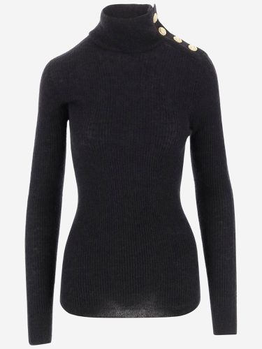 Balmain Mohair Button Sweater - Balmain - Modalova