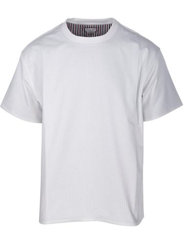 Double Layer Striped Crewneck T-shirt - Bottega Veneta - Modalova