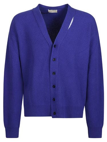 Paura Ribbed Cardigan - Paura - Modalova