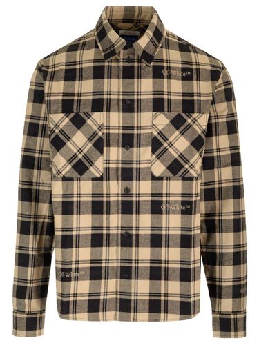 Off-White Check Flannel Shirt - Off-White - Modalova