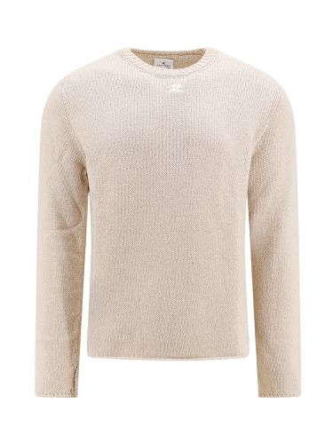 Sand Cotton Blend Sweater - Courrèges - Modalova