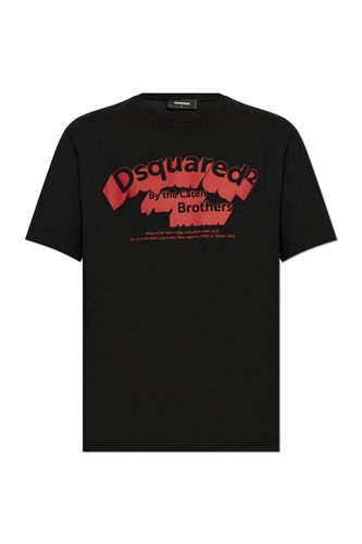 Logo Printed Crewneck T-shirt - Dsquared2 - Modalova