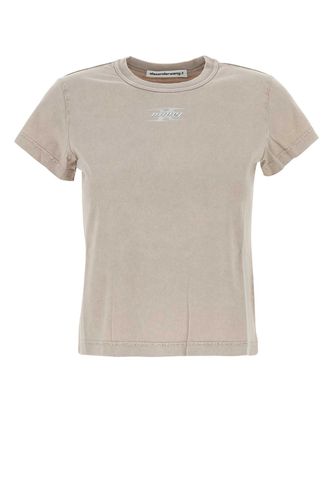 Dove Grey Cotton T-shirt - T by Alexander Wang - Modalova