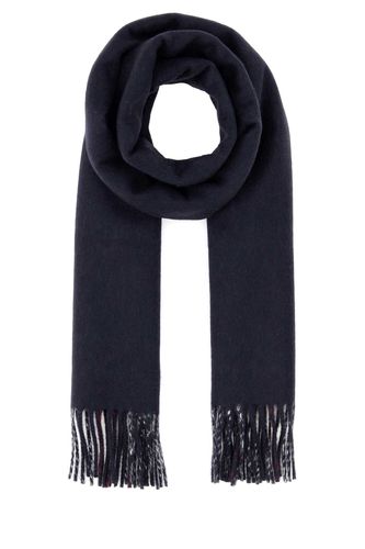 Blue Cashmere Reversible Scarf - Burberry - Modalova