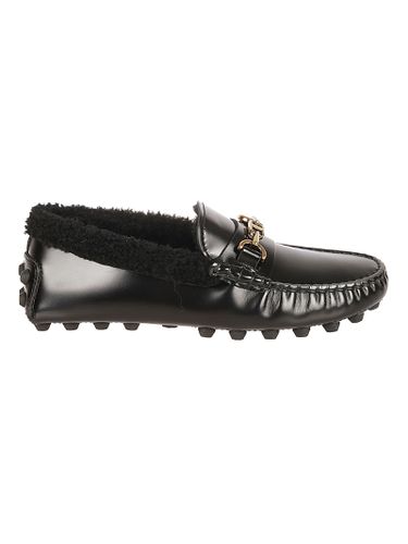 Tod's T Plaque Round Toe Loafers - Tod's - Modalova