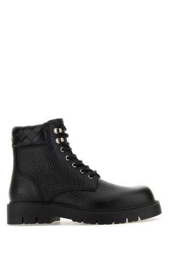 Black Leather Haddock Ankle Boots - Bottega Veneta - Modalova