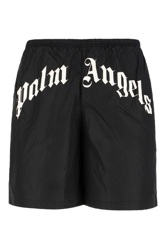 Black Nylon Swimming Shorts - Palm Angels - Modalova