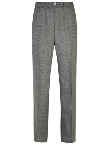 Versace Grey Virgin Wool Trousers - Versace - Modalova