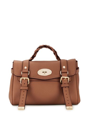 Mini Alexa Heavy Brown Crossbody Bag In Leather Woman - Mulberry - Modalova