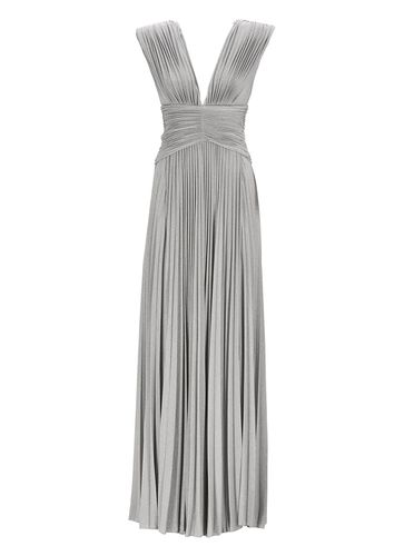 Sleeveless Pleated Long Dress - Elisabetta Franchi - Modalova