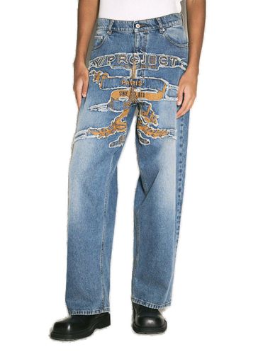 Paris Best Patch Distressed Jeans - Y/Project - Modalova