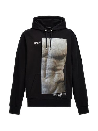 Balmain Printed Hoodie - Balmain - Modalova