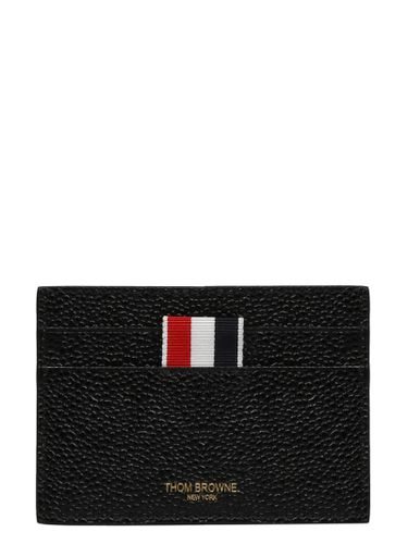 Pebble Grain Leather Card Holder - Thom Browne - Modalova