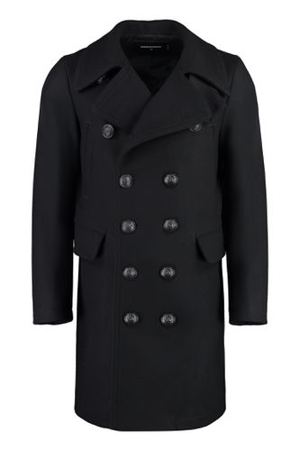 Wool Blend Double-breasted Coat - Dsquared2 - Modalova