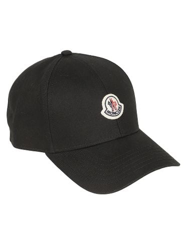 Moncler Logo Patch Baseball Cap - Moncler - Modalova