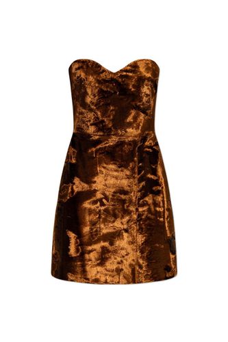 Strapless Mini Velvet Dress - Alexander McQueen - Modalova