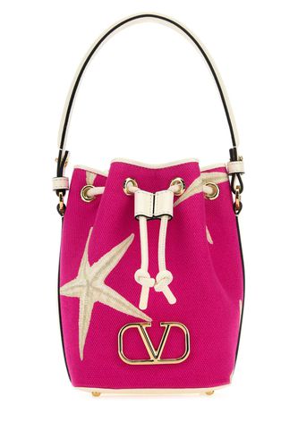 Printed Canvas Escape Bucket Bag - Valentino Garavani - Modalova